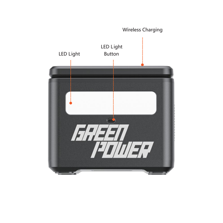 700W 716Wh Portable Power Station, Green Power