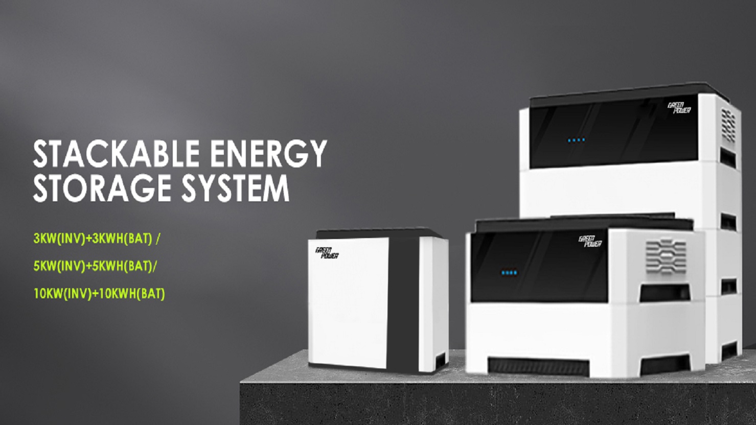 革新的な GreenPower 3KW インバーター + 3KWh バッテリー スタッカブル システムでエネルギー ストレージ エクスペリエンスを強化